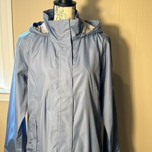 Eddie Bauer Weatheredge Blue Raincoat - Size Large